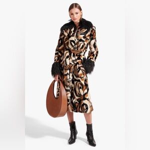 STAUD Coraline Faux Fur Coat